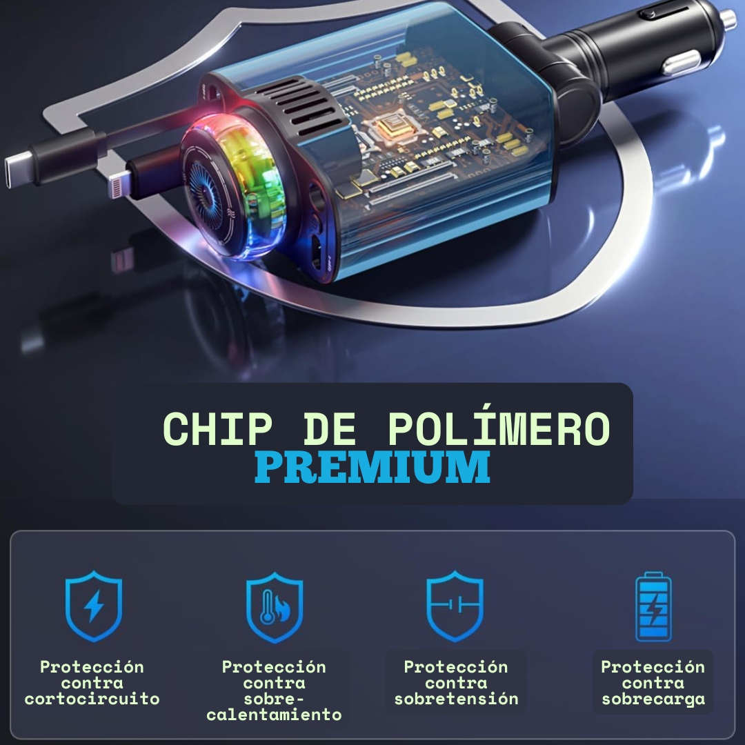 Cargador de coche 5 en 1